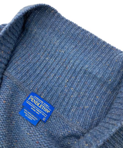 PENDLETON（ペンドルトン）PENDLETON (ペンドルトン) ショールカラーカーディガン ブルー サイズ:Lの古着・服飾アイテム