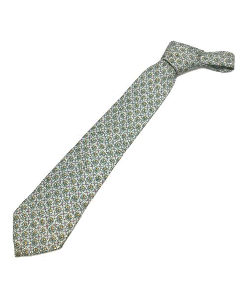 HERMES（エルメス）HERMES (エルメス) シルクネクタイ ブルー サイズ:下記参照の古着・服飾アイテム