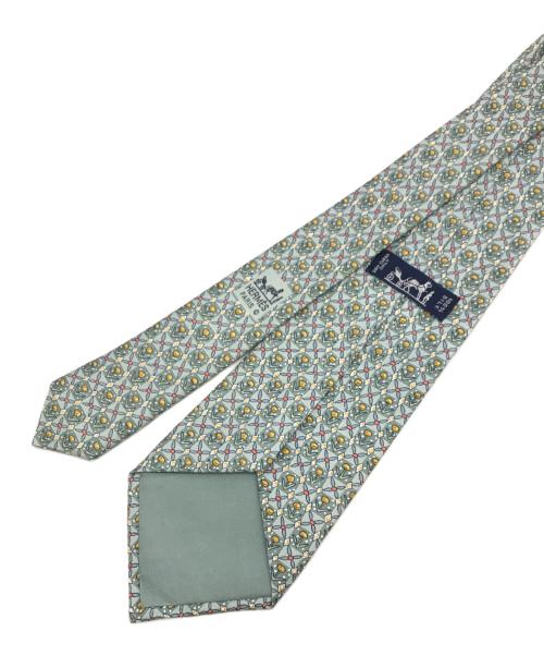 HERMES（エルメス）HERMES (エルメス) シルクネクタイ ブルー サイズ:下記参照の古着・服飾アイテム