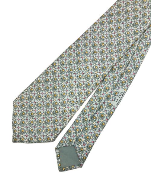 HERMES（エルメス）HERMES (エルメス) シルクネクタイ ブルー サイズ:下記参照の古着・服飾アイテム