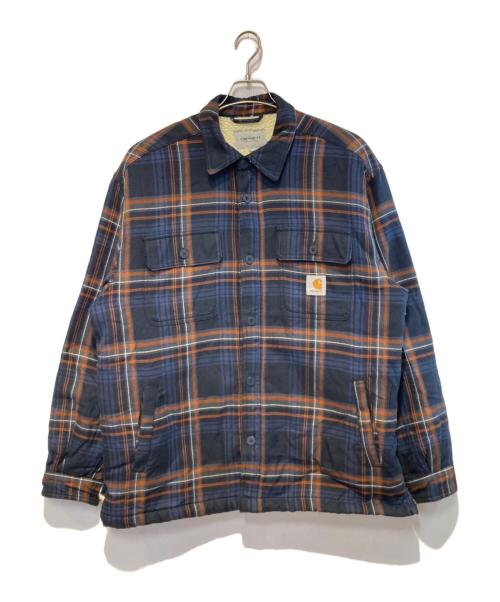 Carhartt WIP（カーハート ワークインプログレス）Carhartt WIP (カーハート ワークインプログレス) AIDEN SHIRT JACKET ネイビー サイズ:XLの古着・服飾アイテム