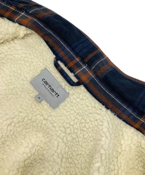 Carhartt WIP（カーハート ワークインプログレス）Carhartt WIP (カーハート ワークインプログレス) AIDEN SHIRT JACKET ネイビー サイズ:XLの古着・服飾アイテム
