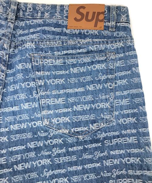 SUPREME（シュプリーム）SUPREME (シュプリーム) マルチタイプジャガードレギュラーデニムパンツ インディゴ サイズ:91cm (W36)の古着・服飾アイテム