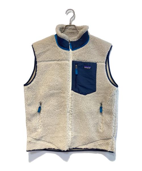 Patagonia（パタゴニア）Patagonia (パタゴニア) クラシック・レトロX・ベスト アイボリー×ネイビー サイズ:XL 未使用品の古着・服飾アイテム
