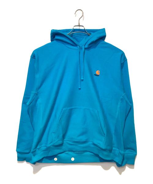 PALACE（パレス）PALACE (パレス) Carhartt WIP (カーハート ワークインプログレス) プルオーバーパーカー ブルー サイズ:XXL 未使用品の古着・服飾アイテム