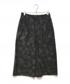 LAD MUSICIANラッドミュージシャン）の古着「ワイドクロップドスラックス」｜ブラック