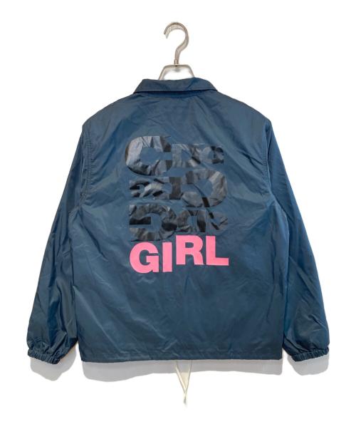 COMME des GARCONS GIRL（コムデギャルソンガール）COMME des GARCONS GIRL (コムデギャルソンガール) コーチジャケット ネイビー サイズ:Lの古着・服飾アイテム