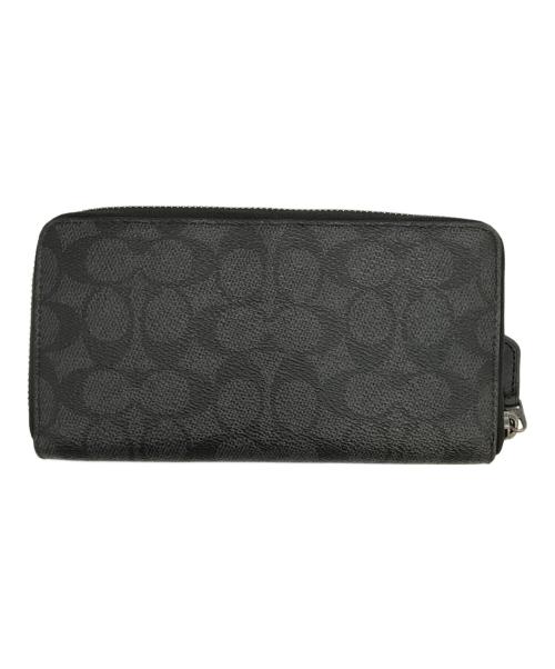 COACH（コーチ）COACH (コーチ) アコーディオン ウォレット グレー×ブラック サイズ:下記参照の古着・服飾アイテム