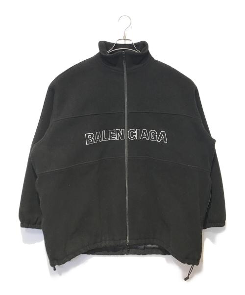 BALENCIAGA（バレンシアガ）BALENCIAGA (バレンシアガ) FLEECETRACK SUIT JACKET ブラック サイズ:44の古着・服飾アイテム
