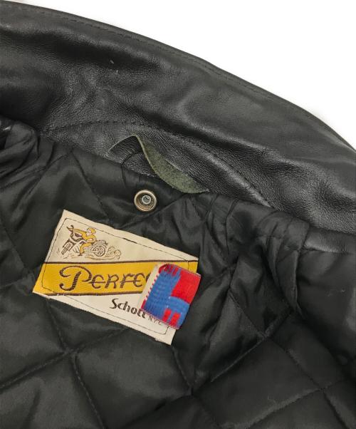 PERFECTO by Schott（パーフェクト バイ ショット）PERFECTO by Schott (パーフェクト バイ ショット) ［古着］ダブルライダースジャケット ブラック サイズ:38の古着・服飾アイテム