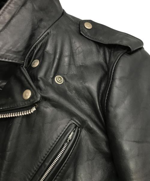 PERFECTO by Schott（パーフェクト バイ ショット）PERFECTO by Schott (パーフェクト バイ ショット) ［古着］ダブルライダースジャケット ブラック サイズ:38の古着・服飾アイテム