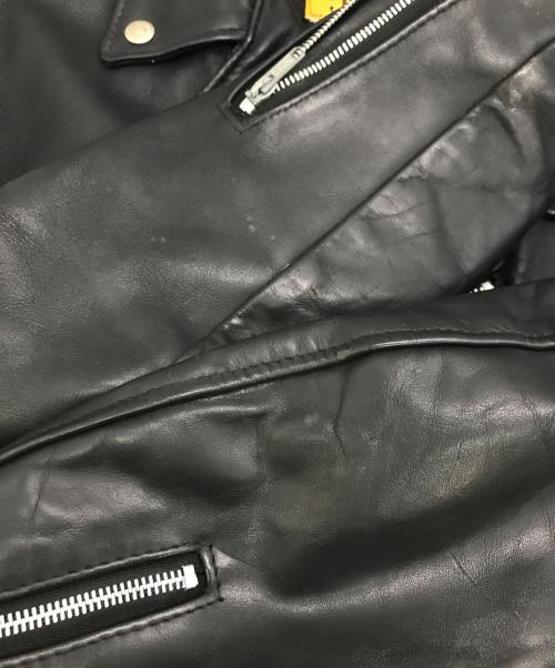 PERFECTO by Schott（パーフェクト バイ ショット）PERFECTO by Schott (パーフェクト バイ ショット) ［古着］ダブルライダースジャケット ブラック サイズ:38の古着・服飾アイテム