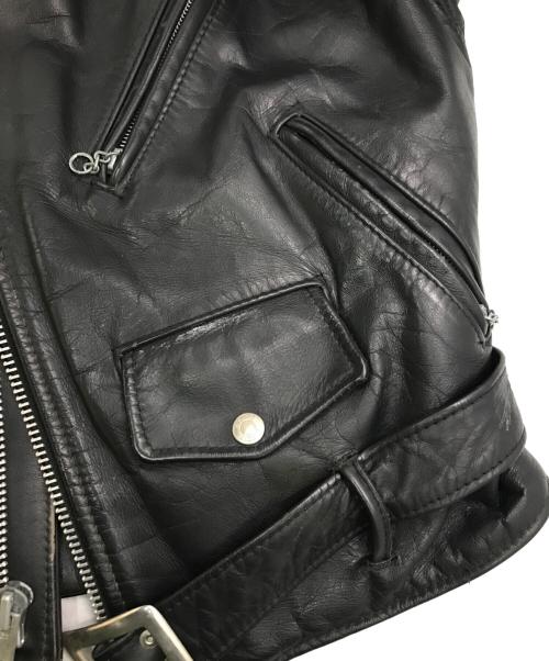 PERFECTO by Schott（パーフェクト バイ ショット）PERFECTO by Schott (パーフェクト バイ ショット) ［古着］ダブルライダースジャケット ブラック サイズ:38の古着・服飾アイテム