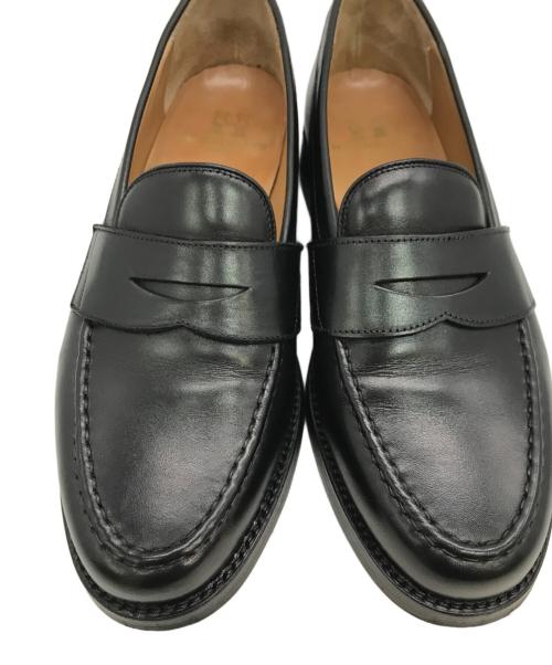 HARROGATE（ハロゲイト）HARROGATE (ハロゲイト) SHOREDITCH ペニーローファー ブラック サイズ:8（	26.5cm-27.0cm相当）の古着・服飾アイテム