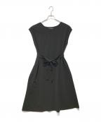 UNTITLEDアンタイトル）の古着「リネンライクジャージワンピース」｜ブラック