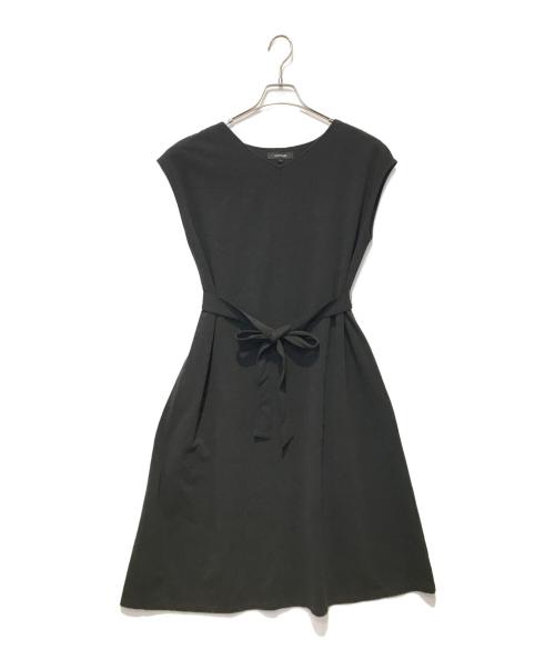 UNTITLED（アンタイトル）UNTITLED (アンタイトル) リネンライクジャージワンピース ブラック サイズ:4の古着・服飾アイテム