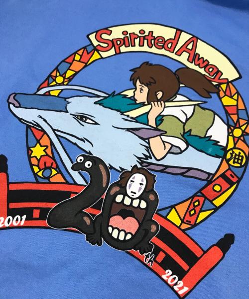 SPIRITED AWAY（千ト千尋ノ神隠シ）SPIRITED AWAY (千ト千尋ノ神隠シ) スタジオジブリ (スタジオジブリ) コラボスウェット ブルー サイズ:XLの古着・服飾アイテム