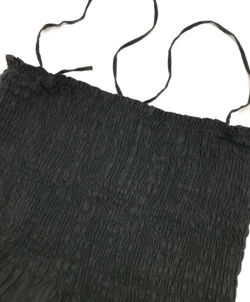 HYKE（ハイク）HYKE (ハイク) キャミソールリネンワンピース ブラック サイズ:2の古着・服飾アイテム