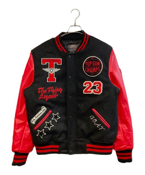 TOPGUN（トップガン）TOPGUN (トップガン) スタジャン ブラック サイズ:XLの古着・服飾アイテム