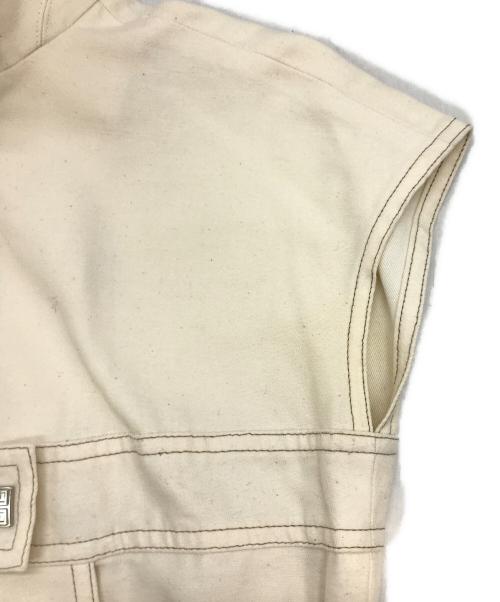 GIVENCHY（ジバンシィ）GIVENCHY (ジバンシィ) ノースリーブジップワンピース ホワイト サイズ:36の古着・服飾アイテム