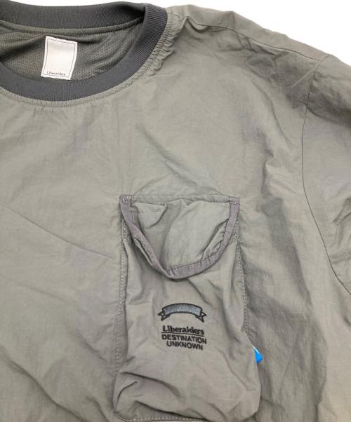 Liberaiders（リベレイダース）Liberaiders (リベレイダース) ナイロンチームプルオーバー グレー サイズ:Ｍの古着・服飾アイテム