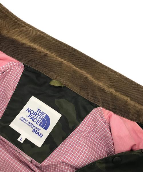 eYe COMME des GARCONS JUNYAWATANABE MAN（アイ コム デ ギャルソン ジュンヤ ワタナベ マン）eYe COMME des GARCONS JUNYAWATANABE MAN THE NORTH FACE (ザ ノース フェイス) ナイロンツイルプリント×エステル綿グログラン カーキ×ブラウン サイズ:Ｌの古着・服飾アイテム