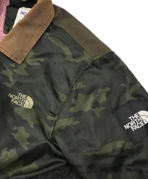 eYe COMME des GARCONS JUNYAWATANABE MAN（アイ コム デ ギャルソン ジュンヤ ワタナベ マン）eYe COMME des GARCONS JUNYAWATANABE MAN THE NORTH FACE (ザ ノース フェイス) ナイロンツイルプリント×エステル綿グログラン カーキ×ブラウン サイズ:Ｌの古着・服飾アイテム