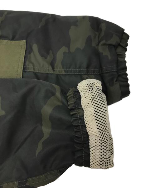 eYe COMME des GARCONS JUNYAWATANABE MAN（アイ コム デ ギャルソン ジュンヤ ワタナベ マン）eYe COMME des GARCONS JUNYAWATANABE MAN THE NORTH FACE (ザ ノース フェイス) ナイロンツイルプリント×エステル綿グログラン カーキ×ブラウン サイズ:Ｌの古着・服飾アイテム