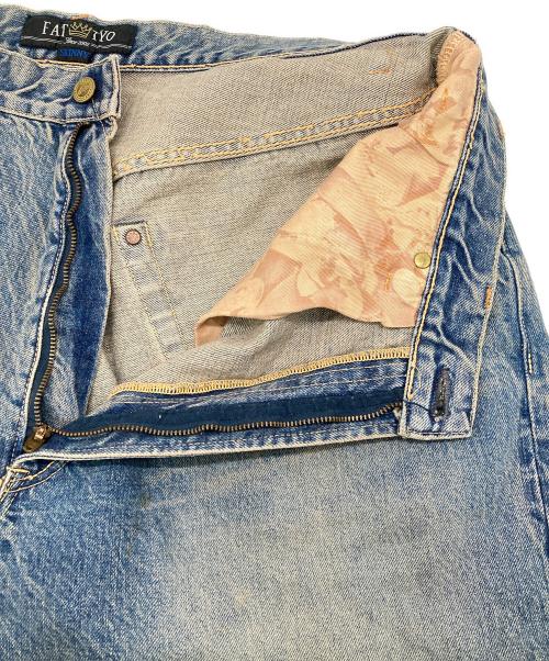 FAT TYO（エフエーティー）FAT TYO (エフエーティー) ワイドデニムパンツ インディゴ サイズ:SKINNYの古着・服飾アイテム