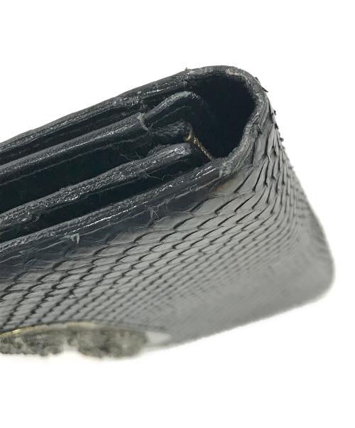 Jean Paul GAULTIER（ジャンポールゴルチェ）Jean Paul GAULTIER (ジャンポールゴルチェ) ドラゴンプレートパイソンロングウォレット ブラック サイズ:下記参照の古着・服飾アイテム