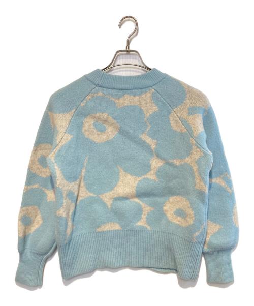 marimekko（マリメッコ）marimekko (マリメッコ) 花柄ニット ブルー サイズ:Sの古着・服飾アイテム