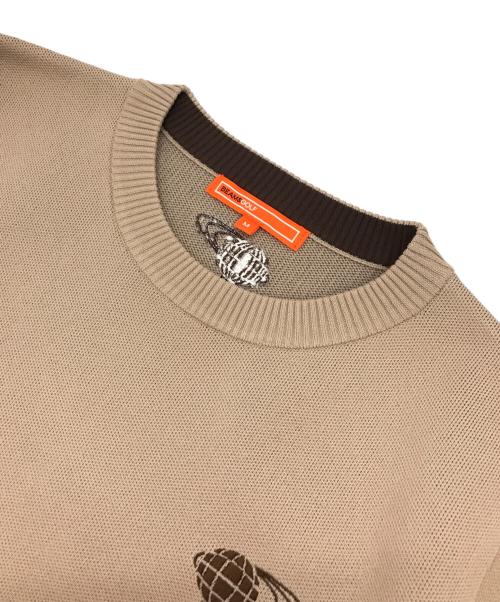 BEAMS GOLF（ビームスゴルフ）BEAMS GOLF (ビームスゴルフ) ビッグシャドーロゴニット ベージュ サイズ:Ｍの古着・服飾アイテム