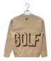 BEAMS GOLF (ビームスゴルフ) ビッグシャドーロゴニット ベージュ サイズ:Ｍ：9000円
