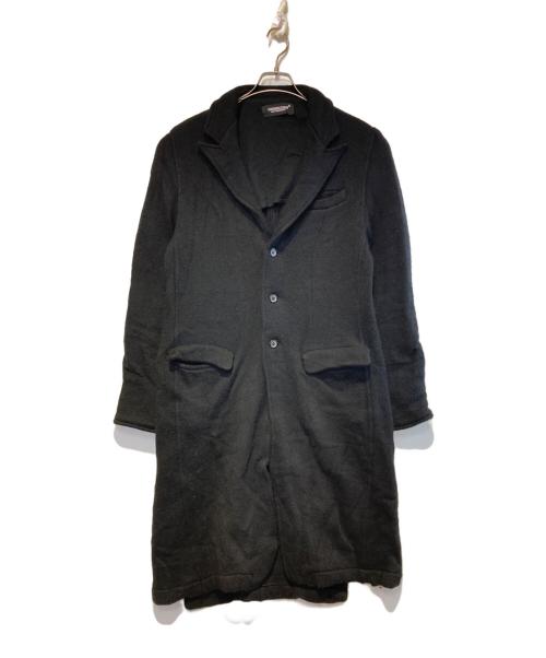 UNDERCOVER（アンダーカバー）UNDERCOVER (アンダーカバー) ニットロングジャケット ブラック サイズ:2の古着・服飾アイテム