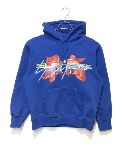 SUPREME（シュプリーム）SUPREME (シュプリーム) YOHJI YAMAMOTO (ヨウジヤマモト) 鉄拳フーデッドスウェットシャツ ブルー サイズ:Ｓの古着・服飾アイテム