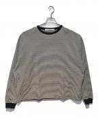 FRAMeWORKフレームワーク）の古着「ミジンボーダーロンT」｜ホワイト×ブラック