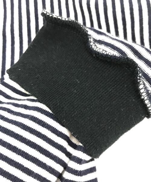 FRAMeWORK（フレームワーク）FRAMeWORK (フレームワーク) ミジンボーダーロンT ホワイト×ブラック サイズ:下記参照の古着・服飾アイテム