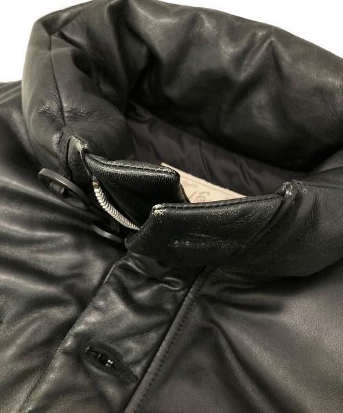 AVIREX（アヴィレックス）AVIREX (アヴィレックス) シープレザーダウンベスト ブラック サイズ:Mの古着・服飾アイテム