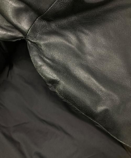 AVIREX（アヴィレックス）AVIREX (アヴィレックス) シープレザーダウンベスト ブラック サイズ:Mの古着・服飾アイテム