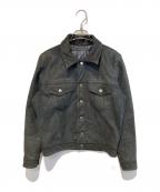 PAUL SMITHポールスミス）の古着「レザーダウントラッカージャケット」｜ブラック