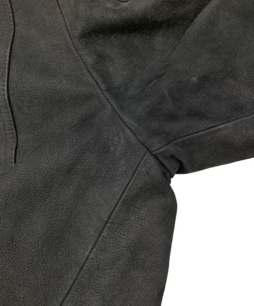 PAUL SMITH（ポールスミス）PAUL SMITH (ポールスミス) レザーダウントラッカージャケット ブラック サイズ:Sの古着・服飾アイテム