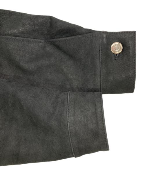 PAUL SMITH（ポールスミス）PAUL SMITH (ポールスミス) レザーダウントラッカージャケット ブラック サイズ:Sの古着・服飾アイテム