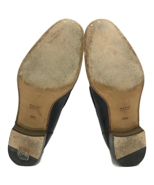 GUCCI（グッチ）GUCCI (グッチ) ホースビット シェリーライン ローファー ブラック サイズ:38 1/2（24.5cm相当）の古着・服飾アイテム