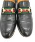 中古・古着 GUCCI (グッチ) ホースビット シェリーライン ローファー ブラック サイズ:38 1/2（24.5cm相当）：30000円
