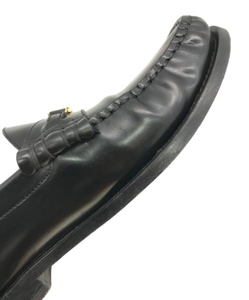 CELINE（セリーヌ）CELINE (セリーヌ) トリオンフビットローファー ブラック サイズ:38 1/2（24.5cm相当）の古着・服飾アイテム