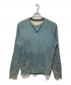 Maison Margielaメゾンマルジェラ）の古着「エルボーパッチデニムスウェット」｜インディゴ