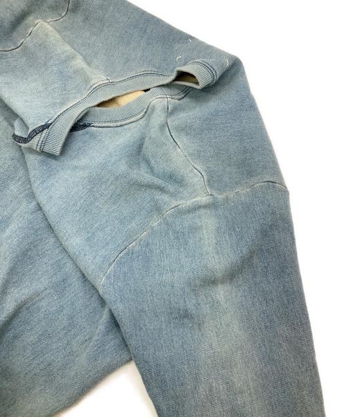 Maison Margiela（メゾンマルジェラ）Maison Margiela (メゾンマルジェラ) エルボーパッチデニムスウェット インディゴ サイズ:48（M相当）の古着・服飾アイテム