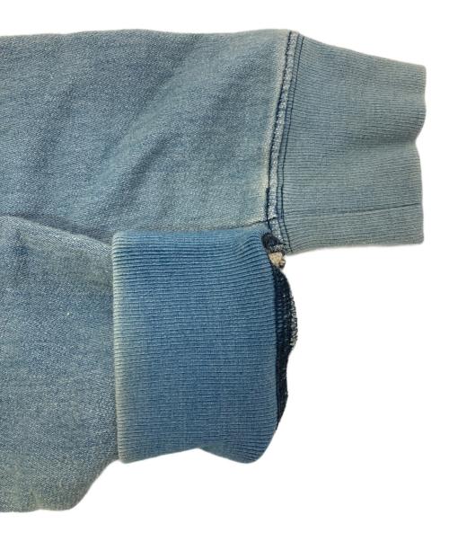 Maison Margiela（メゾンマルジェラ）Maison Margiela (メゾンマルジェラ) エルボーパッチデニムスウェット インディゴ サイズ:48（M相当）の古着・服飾アイテム