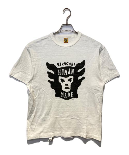 HUMAN MADE（ヒューマンメイド）HUMAN MADE (ヒューマンメイド) プリントTシャツ ホワイト サイズ:Ｌの古着・服飾アイテム
