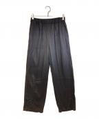 FRAMeWORKフレームワーク）の古着「レーヨンリネンツイルドロストパンツ」｜ブラック